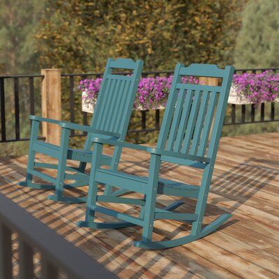 Colorful Rocking Chair, Front Porch Patio, Rocking Chair Porch, Yard Furniture, Wood Rocking Chair, Outdoor Seating Set, Accent Side Table, Patio Rocking Chairs, Rocker Chairs