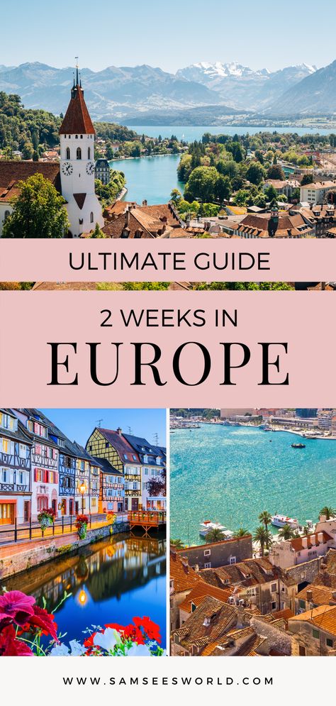 If you are planning on spending 2 weeks in Europe then one of these 6 amazing itineraries will be suited for you! Best Europe Itinerary 2 Weeks, 12 Days In Europe Itinerary, How To Plan A Europe Trip, Travel In Europe Destinations, France And Italy 2 Weeks, 2 Week Itinerary Europe, Europe Travel Locations, Europe Travel Itenary, Western Europe Itinerary