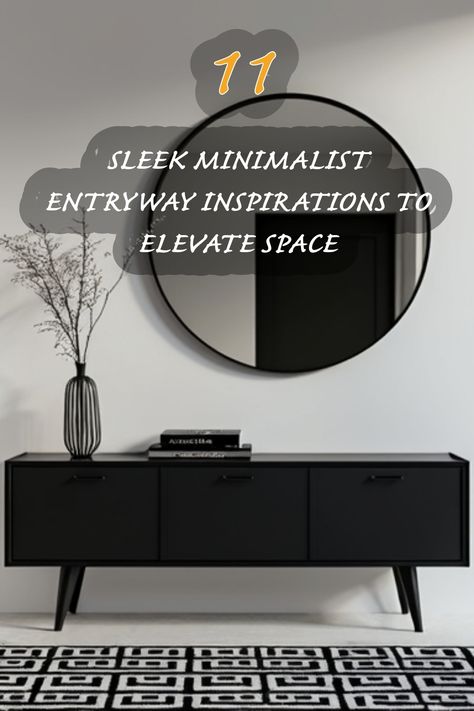 I absolutely love these sleek minimalist entryway ideas! The combination of a stylish console, round mirror, and simple decor brings a perfect balance of elegance and functionality. It inspires me to create a welcoming yet understated space in my home. Modern Entryway Table Decor, Minimalist Entryway Ideas, Modern Entryway Table, Japandi Dining Room, Entryway Design Ideas, Japandi Dining, Entryway Table Modern, Organic Modern Kitchen, Minimalist Entryway