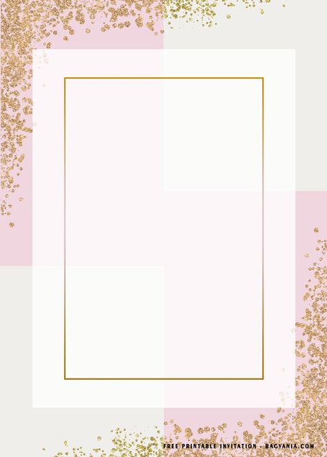 Awesome (FREE Printable) - Blank Rectangle Birthday Invitation Templates #free #freeinvitation2019 #birthday #disney #invitations #invitationtemplates Online Invitation Card Birthday, Blank Birthday Invitations Templates, Aesthetic Birthday Invitation Template, Pink Birthday Invitations Free Printable, Pink Invitation Template Birthday, Pink Invitation Template Blank, Princess Birthday Invitations Blank, Blank Invitation, Birthday Invitation Card Template