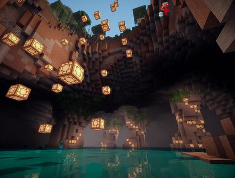 Minecraft Cave House, Minecraft Treehouses, Minecraft Magic, Minecraft Cave, Minecraft Underground, Cave Houses, Construction Minecraft, Minecraft Mansion, Minecraft Houses Blueprints