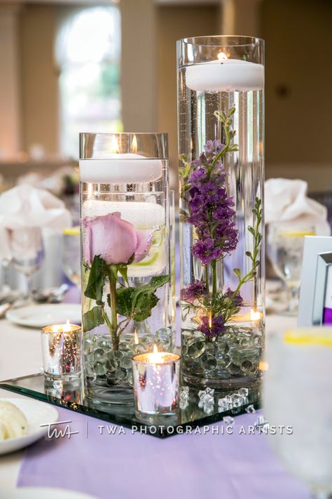 Wine Glasses Centerpiece Ideas, Orbeez Centerpieces, Fish Bowl Flower Arrangements, Submerged Flower Centerpiece, Centerpieces With Wine Glasses, Ethiopian Wedding, Small Weddings Ceremony, Floating Flower, Candle Wedding Centerpieces