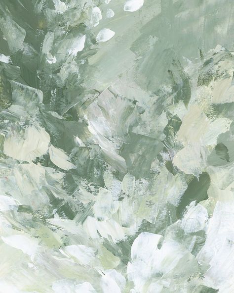 Deep into the Glen Mint Green Artwork, Green Texture Painting, Pastel Green Painting, Green Wall Pictures, Sage Green Painting, Muted Painting, Soothing Artwork, Abstract Green Painting, Soft Green Paint