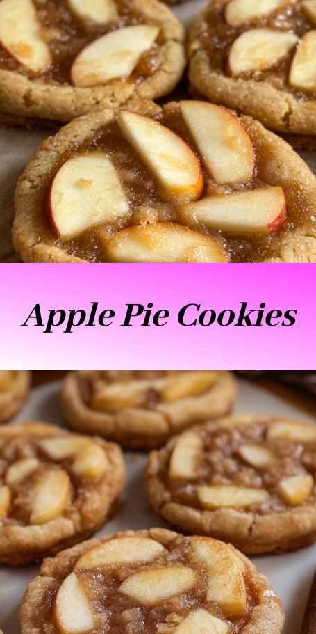 Apple Pie Cookie Surprise: Embrace the flavors of fall with these delightful vegan apple pie cookies. Sweet, spicy, and a little chewy, they're a perfect bite-sized treat for any occasion. Apple Pie Cookie, Pastry Making, Surprise Cookie, Traditional Apple Pie, Vegan Apple Pie, Easy To Make Cookies, Apple Pie Cookies, Autumn Afternoon, Pie Cookies