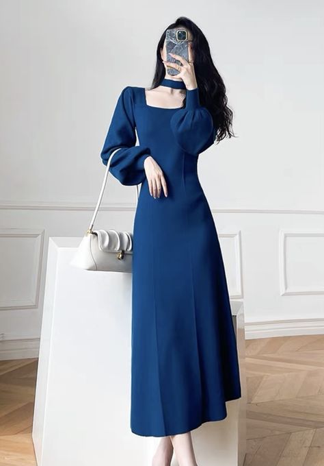 Autumn Outfit Ideas, Ladylike Dress, Gaun Fashion, Ootd Outfits, Korean Fashion Dress, Elegant Dresses For Women, Aesthetic Beauty, Modest Fashion Outfits, Fashion Mistakes