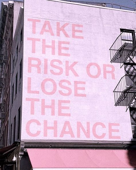 Take The Risk, Pink Quotes, Happy Words, New Energy, Some Words, Note To Self, Pretty Words, Quote Aesthetic, Pretty Quotes