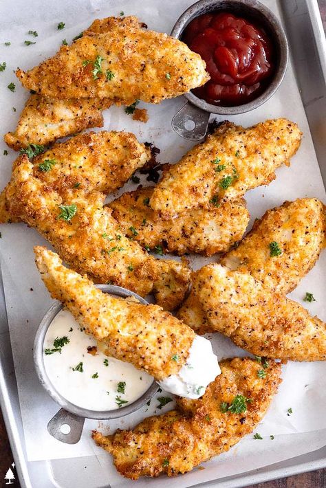 Keto Chicken Tenders, Keto Pork Rinds, Crunchy Chicken Tenders, Parmesan Chicken Tenders, Keto Fried Chicken, Crispy Chicken Recipes, Fried Chicken Tenders, Crispy Chicken Tenders, Chicken Tender Recipes