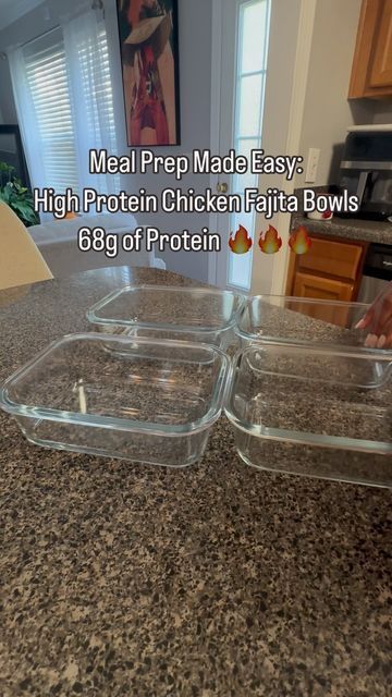 Meal Prep Fajitas, Frugal Meals Healthy, Keto Fajita Bowl, Small Meals 5 Times A Day Ideas, Chicken Fajita Bowl Recipe, Meal Prep Fajita Chicken, Healthy Meal Prep High Protein, Fajita Bowls Healthy, High Protein Chicken Fajitas