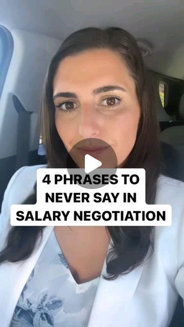 @financingmarks on Instagram: "Don't say these 4 phrases in a salary negotiation after a job interview  ◇ Credit: @limitlesswithlynds ◇ #job#interview#interviewtips#career#jobinterview" Salary Negotiation, Negotiating Salary, Cover Letter For Resume, Interview Questions, Cover Letter, Job Interview, Career, Interview