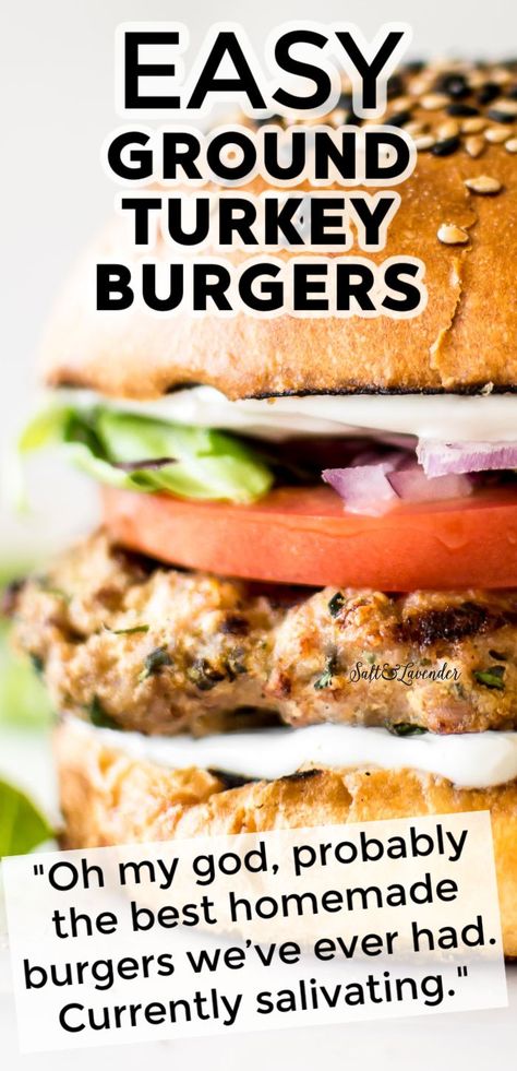 Turkey Burger Recipes Healthy Easy, Ground Turkey Patty Recipes, Good Turkey Burger Recipe, Keto Turkey Burgers Low Carb, Jalapeno Turkey Burger Recipes, Ground Turkey Burgers Grill, Home Made Turkey Burgers Recipes, Easy Ground Turkey Burger Recipes, Turkey Burger Healthy