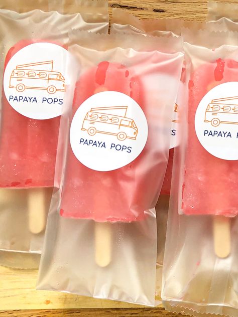 Popsicle Packaging Ideas, Popsicle Ice Cream Packaging, Popsicle Business, Homemade Ice Pops Recipes, Popsicle Packaging, Popsicles Packaging, Homemade Ice Pops, Ice Pop Recipes, Ice Cream Business