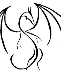 One Line Dragon, Dragon Line Drawing, Simple Dragon Drawing, Backpack Designs, Dragon Line, M3 F80, Dragons Art, E92 M3, M3 E46