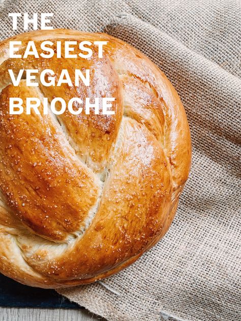 Vegan Brioche Loaf Recipe Vegan Artisan Bread, Vegan Quick Breads, Vegan Brioche Bread, Bread Recipes Vegan, Vegan Brioche, Justine Snacks, Vegan Bakes, Vegan Breads, Vegan Bread Recipe