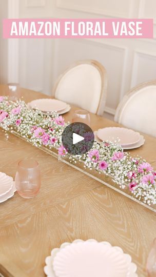 106K views · 6.1K reactions | The best AMAZON find ever! 🌸 This @amazon floral vase is the perfect centerpiece for table settings & spring parties like bridal showers, baby showers, Mother’s Day and oh… we can’t forget Bridgerton Premiere Parties! 

To shop, comment SPRING and check your DM or click the link in my bio!

#amazonfinds #amazonhome #founditonamazon #springhomedecor #babyshowerideas #bridgerton #bridalshowerideas #floralarrangements #flowerarrangement #bridalshower #babyshower #diy #centerpieces #weddingflowers | Brittany | Home Decor & Style | mad.hvd · Original audio Dining Table Flower Arrangements, Bridal Shower Centerpieces Diy, Southern Charm Decor, Centerpiece For Table, Flower Arrangement Designs, Bridal Shower Centerpieces, Dining Room Style, Home Decor Style, Spring Party