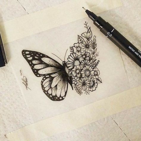 Tattoo Papillon, Kunst Tattoos, Foot Tattoos For Women, Inspiration Tattoos, Instagram Tattoo, Butterfly Tattoo Designs, Waves Tattoo, Foot Tattoos, Piercing Tattoo