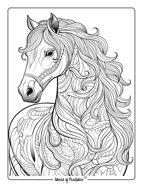 Coloring Pages Horses, Coloring Pictures Of Animals, Minecraft Horse, Tractor Coloring Pages, Horse Coloring Books, Different Horse Breeds, Adults Coloring, Horse Coloring Pages, Horse Artwork