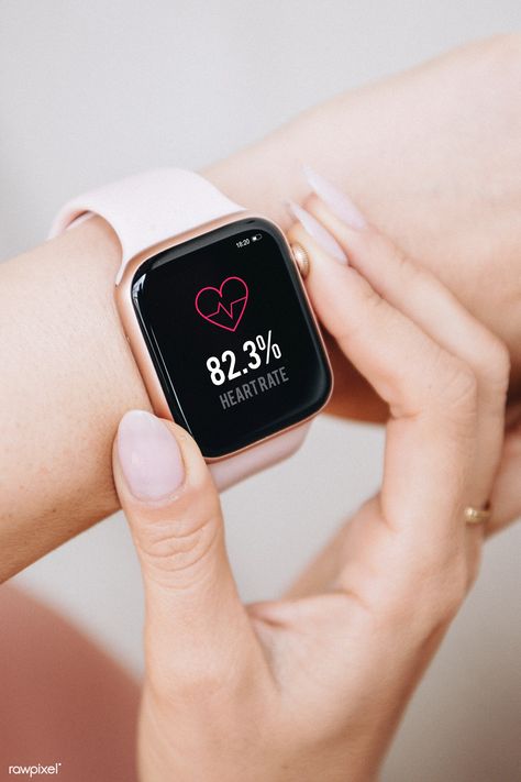 Woman wearing a smartwatch mockup to check her heart rate | premium image by rawpixel.com / Teddy Rawpixel Smartwatch Photoshoot, Smartwatch Photography, Smartwatch Aesthetic, Products Photoshoot, Product Layout, Mockup Ideas, Iphone Macbook, Product Photoshoot, Church Backgrounds