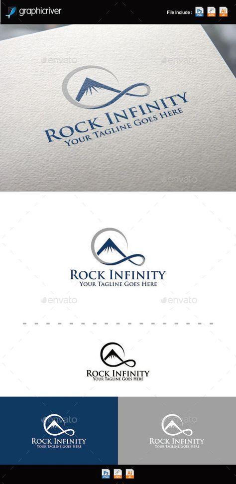 Rock Infinity Logo by REDVY | GraphicRiver Logo Design Infinity, Engineering Symbols, Handshake Logo, Infinite Logo, Unlimited Logo, Logo Infinity, Infinity Logo, Logos Vintage, Create Logo