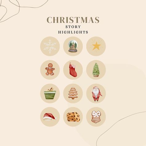 Instagram story highlight icons Christmas Ig Highlight Covers, Holiday Instagram Highlight Cover, Christmas Instagram Highlight Cover, Christmas Highlight Cover, Instagram Story Covers, Christmas Party Planning, Icons Ig, Gifs Instagram, Highlight Covers Instagram