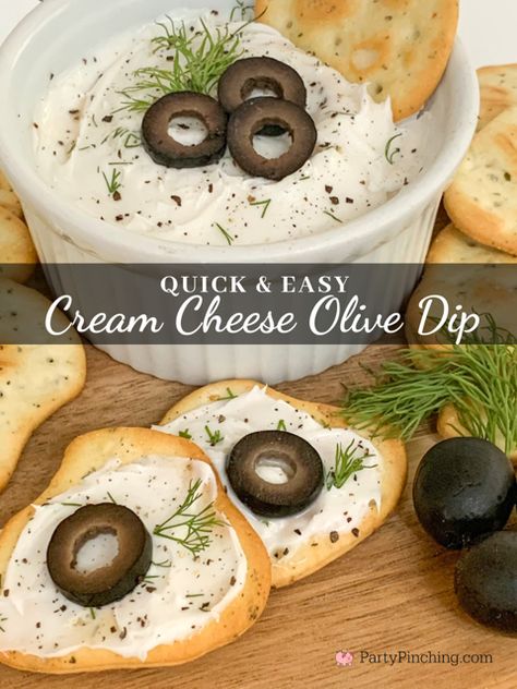 Cream Cheese Stuffed Olives, Olive Dip Cream Cheese, Black Olive Dip, Black Olive Dip Recipe, Olive Dip Recipe, Cream Cheese Balls Recipe, Olive Appetizer, Olive Dip, Cocktails And Canapes