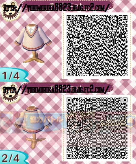 Sweater Vest 1 Acnl Qr Codes Clothes, Mummy Dress, Acnl Qr Codes, Motif Acnl, Animal Crossing 3ds, Ac New Leaf, Happy Home Designer, Animal Crossing Qr Codes Clothes, Qr Codes Animal Crossing