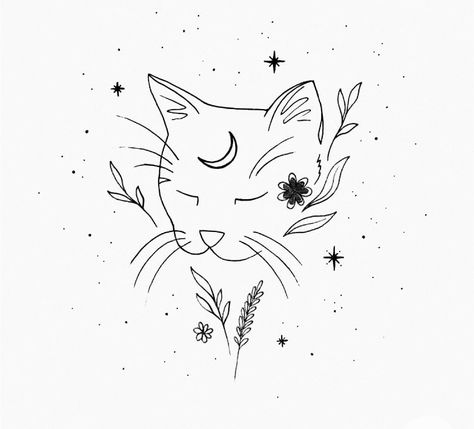 Cat Tattoo Designs, Cute Tiny Tattoos, Time Tattoos, Elegant Tattoos, Little Tattoos, Simplistic Tattoos, Mini Tattoos, Pretty Tattoos, Cat Tattoo