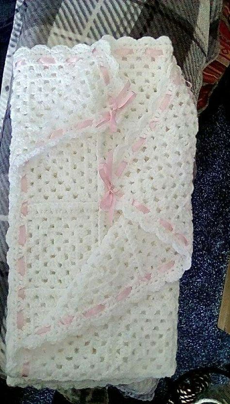 White Granny Square, Bow Granny Square, Coquette Granny Square, Crochet Bow Pillow, Pink Ribbon Crochet Pattern, Crochet Bow Granny Square, Pink And White Crochet Blanket, Pink Crochet Granny Square Blanket, Pink And White Crochet Baby Blanket