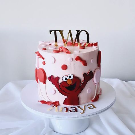 Celebrating Anaya's 2nd birthday with a pink-tastic Elmo cake 🎈 {Elmocake} #elmocake #pinkparty #confettiballoons #2ndbirthday #sesamestreetparty #sesamestreetelmo #turningtwo #cakeperfection #partyinstyle #customcakemelbourne #cakeart #tarneit #truganina #mambourin #rockbank #mtatkinson #carolinesprings #taylorslake #manorlakes #pointcookcakes #pointcook #sanctuarylakes Elmo Cake, Sesame Street Party, Girl Cake, Confetti Balloons, Pink Parties, Sesame Street, Cake Art, Custom Cakes, 2nd Birthday