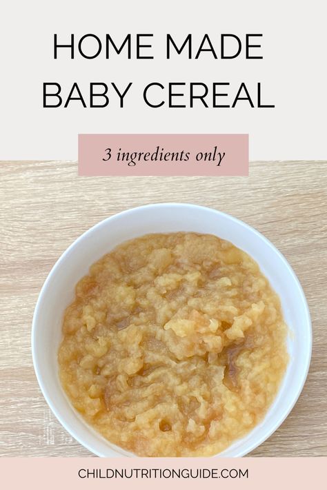 Rice cereal is not great for babies. Here is a quick 3 ingredient alternative that is arsenic free and much more beneficial. Baby Rice Cereal Recipes, Iron Rich Cereals, Baby Porridge Recipe, Iron Rich Baby Food, Baby Rice Cereal, Alternative To Rice, Quinoa Cereal, High Sugar Foods, Cereal Mix