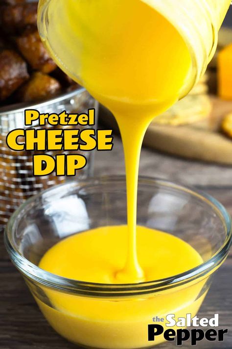 Pretzel Cheese Dip Recipe Pretzel Cheese Dip, Melted Cheese Dip, Liquid Cheese, Dressing Salad, Cheese Dip Recipe, Pretzel Cheese, Diy Mixes, Cheese Dip Recipes, Homemade Mixes