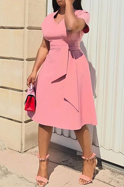 Corporate Dress, Ladies Day Dresses, Office Dresses For Women, Plain Dress, Classy Dress Outfits, Classy Work Outfits, African Print Fashion Dresses, Latest African Fashion Dresses, African Design Dresses