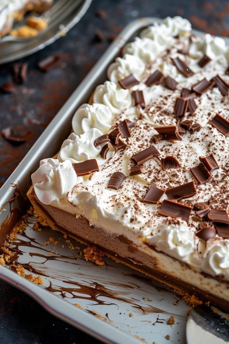 French Silk Slab Pie is an easy and quick healthy All Recipes keto dinner ideas recipes that you can cook if you like . In Tasty Recipes blog we got the best French Silk Dessert, Slab Pie With Puff Pastry, French Silk Pie Bars, Sheet Pies Dessert Recipes, French Silk Slab Pie, Slab Pies For A Crowd, Christmas Dessert For A Crowd, Crowd Pleasing Desserts, Best Dip In The World