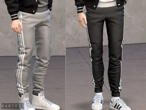 Slim Fit Joggers | Darte77 on Patreon Sims 4 Men Clothing, Sims 4 Male Clothes, Sims 4 Black Hair, Sims 4 Cc Folder, Slim Fit Joggers, Sims 4 Dresses, The Sims 4 Download, Sims 4 Toddler, Sims4 Clothes