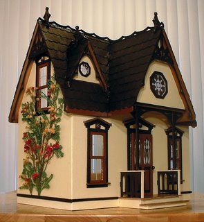 Orchid Dollhouse, Dolly House, Dollhouse Inspiration, Orchid House, Dollhouse Design, Miniature Orchids, Putz House, Fairy House Crafts, Tiny House Nation