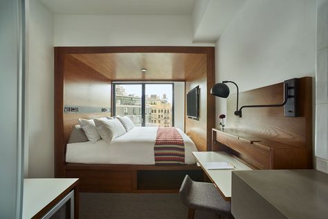 Hotel Room Design Ideas, Small Hotel Room Design, Small Hotel Room, Pod Hotels, Hotel Bedroom Design, Soho Hotel, Hotel Room Design, Small Hotel, Small Room Design