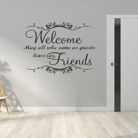 🏡 Welcome your guests in style with the “Welcome Friend” Art Vinyl Mural Wall Stickers! ✨ These text-patterned decals add a warm and inviting touch to any living room or entryway, making your home feel cozy and friendly. Perfect for personalizing your space with a simple, yet elegant design! Ready to add a heartfelt message to your decor? Check it out here! 🌟 👉 https://parkercreativeconcepts.com/product/text-patterns-welcome-friend-art-vinyl-mural-home-decor-wall-stickers-living-room-decals... Living Room Quotes, Welcome May, Girls Wall Stickers, Fantasy Unicorn, Framed Letters, Welcome Design, Wall Art Sticker, Wall Stickers Home Decor, Wall Stickers Bedroom