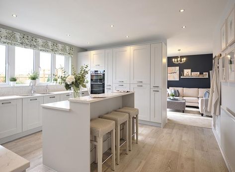 The Richmond | Redrow Redrow Homes, Traditional Exterior, Dining Room Living Room, Semi Flush Mount, Open Plan Kitchen, Design Kitchen, Farmhouse Design, Dining Room Lighting, Flush Mount Lighting