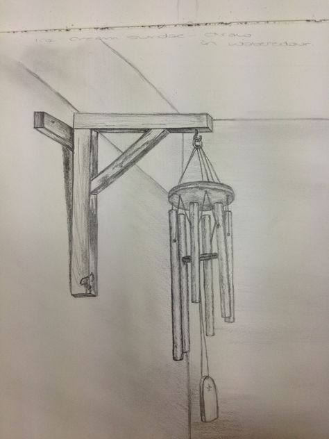 Wind chimes. Tonal sketch. Windchime Drawing, Wind Chimes Tattoo Ideas, Wind Chime Tattoo, Wind Chime Tattoo Ideas, Windchime Tattoo Ideas, Wind Chime Drawing, Wind Gust Drawing, Windchime Tattoo, Wind Sketch