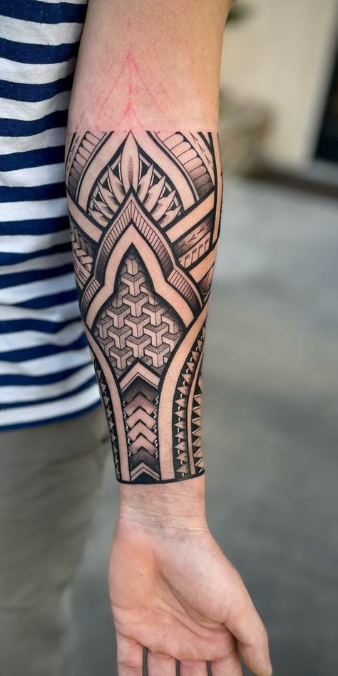 Polynesian Tattoo Sleeve, Ancestral Art, Tattoo Band, Cultural Appreciation, Forearm Band Tattoos, Band Tattoo Designs, Polynesian Tattoo Designs, Full Sleeve Tattoo Design, Armband Tattoo Design