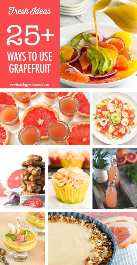 Ways To Use Grapefruit, Recipes Using Grapefruit, Fresh Grapefruit Recipes, Grapefruit Recipes Dinner, What To Do With Grapefruit, Recipes With Grapefruit, Grapefruit Recipe, Grapefruit Uses, Tropical Fruit Recipes