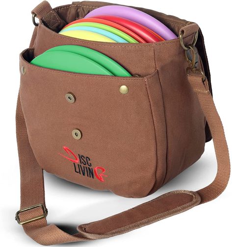 Disc Living Disc Golf Bag | Frisbee Golf Bag | Easy to Carry | Lightweight Fits Up to 10 Discs | 16 oz Waxed Canvas Sturdy Design | Belt Loop | Double Button Design | Bottle Holder Nike Elite Backpack, Elite Backpack, Disc Golf Bag, Disc Golf Bags, Crossbody Laptop Bag, Frisbee Golf, Tennis Bag, Ultimate Frisbee, Backpack Reviews