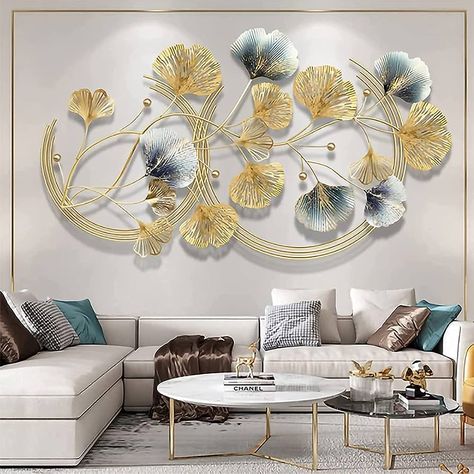 inexpensive Flower Decoration Ideas That Won't Break the Bank Metal Wall Decor Living Room, Modern Wall Sculptures, Interior Hotel, 3d Metal Wall Art, Carton Packaging, Living Wall Decor, Large Metal Wall Art, Soyut Sanat Tabloları, Metal Wall Sculpture