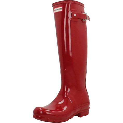 PRICES MAY VARY. Vulcanized natural latex construction provides a seamless waterproof shell Logo detail on front of the shaft Orthopedic last provides that famous Hunter fit & comfort Knitted nylon lining dries quickly Cushioned footbed with multi-layered sponge insole Just as solid as the HUNTER ORIGINAL and offered in a myriad of bright colours, like this military red boot, with a superior shiny finish. Featuring the Hunter Original tread pattern, and a comfortable polyester lining, this class Red Rain Boots Outfit, Shell Logo, Rain Boot Outfit, Red Hunter Boots, Red Rain Boots, Red Hunter, Red Rain, Hogwarts Dr, Red Boots