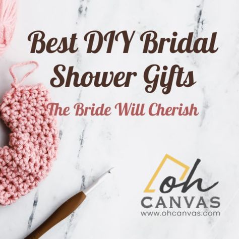 Is your best friend getting married, or are you going to a bridal shower for a friend who is getting married? If this is the case, Oh Canvas has compiled a list of do-it-yourself gifts for the bridal shower that the future bride will enjoy. This article contains a number of creative and individual suggestions for presents that might be given at a bridal shower. Diy Bridal Shower Gifts For Bride, Bridal Shower Gift Ideas, Creative Bridal Shower Gifts, Presents For The Bride, Diy Bridal Shower Gifts, Bridal Shower Gifts For Bride, Gift Suggestions, Diy Presents, Future Bride