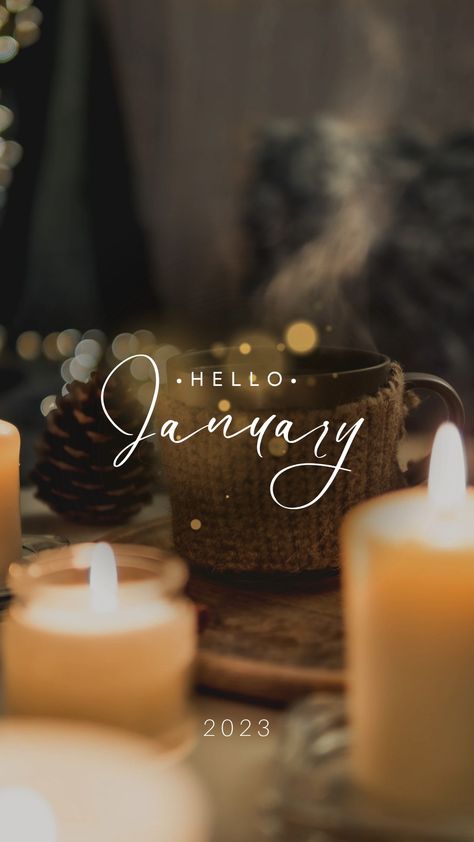 Hello January 2023, January Aesthetic Month, Welcome Aesthetic, Month Wallpaper, Hello January, January 2023, Hearing Loss, Candle Magic, Hearing Aids