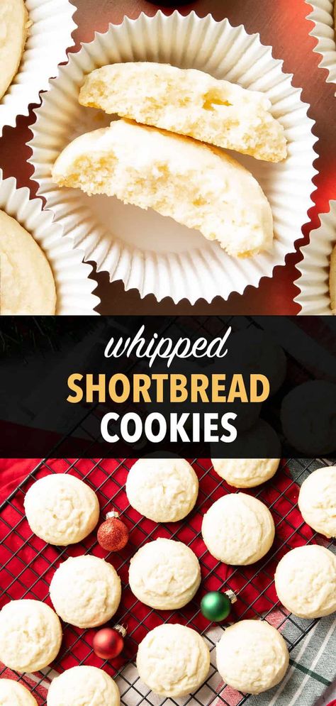 Shortbread Cookies With Cornstarch, Gluten Free Desserts Holiday, Beaming Baker, Cookies 2023, Refined Sugar Free Desserts, Whipped Shortbread, Shortbread Cookies Easy, Whipped Shortbread Cookies, Vegan Gluten Free Desserts