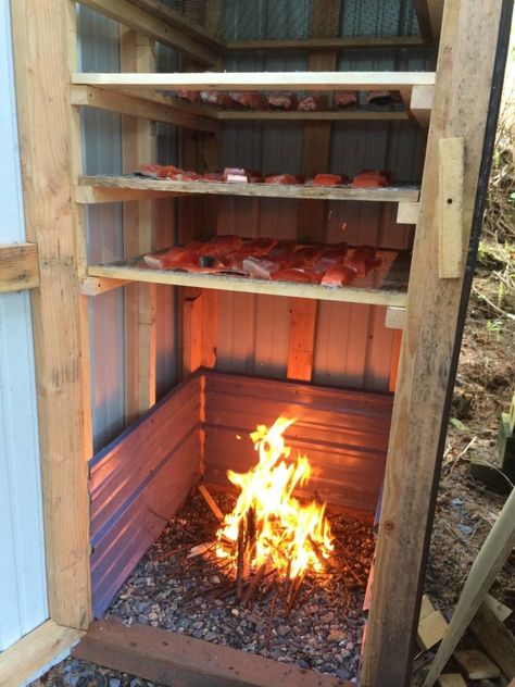 Backyard Smokers, Diy Smoker, Bbq Shed, Outdoor Smoker, Homemade Smoker, Open Fire Cooking, Barbecue Pit, Grill Time, Outdoor Kitchen Plans