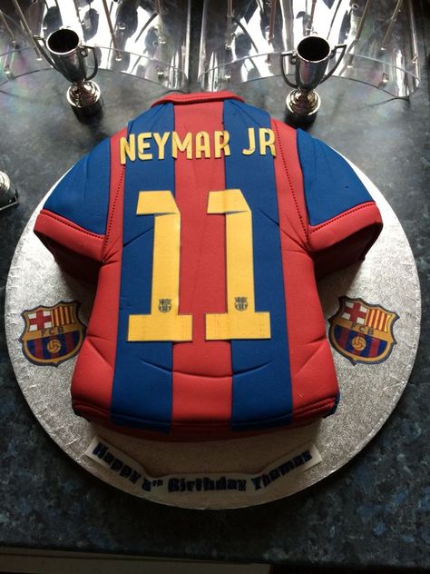 Γενέθλια του Πάνου 7 χρονων Football Cake Barcelona, Neymar Jr Cake, Fifa Cake, Football Cakes For Boys, Neymar Birthday, Barcelona Cake, Soccer Birthday Cakes, Football Neymar, Anti Gravity Cake