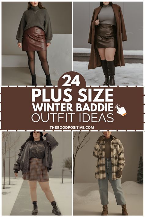 Need inspo for plus size winter outfits? These 24 Winter Plus Size Baddie Outfits are exactly what you’re looking for! Embrace curvy fashion with classy, casual, and concert-ready looks that keep you stylish and warm. From Korean-inspired pieces to black staples, these outfits bring out your inner baddie. Click to discover every stunning look perfect for cold-weather events and brunch outings! Plus Size Texas Outfits, Cute Casual Plus Size Outfits Winter, Plus Size Winter Going Out Outfits, Plus Size Smart Casual Outfits Party, Plus Size Winter Outfits 2025, Petite Midsize Fashion Winter, Classy Plus Size Outfits Winter, Plus Size Going Out Outfits Night Winter, January Winter Outfits