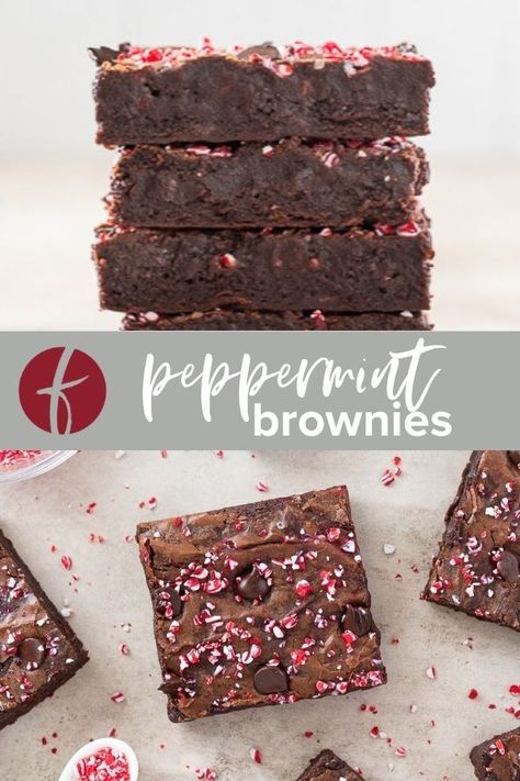 Easiest Brownies, Peppermint Brownies Recipe, Pot Brownies, Chocolate Peppermint Brownies, Peppermint Recipes, Christmas Brownies, Peppermint Brownies, Christmas Baking Recipes, Delicious Appetizer Recipes